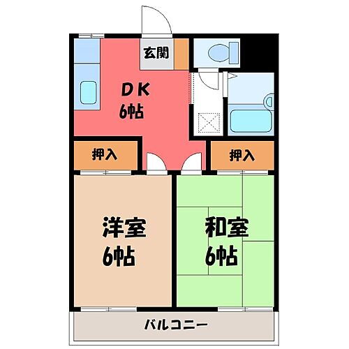 群馬県伊勢崎市境西今井 境町駅 2DK アパート 賃貸物件詳細