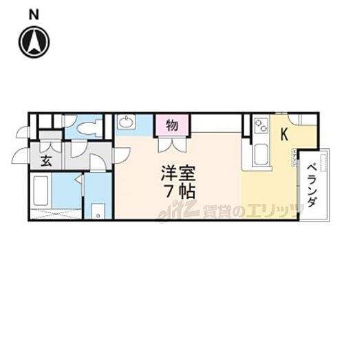 京都府亀岡市千代川町小林西芝 千代川駅 1K アパート 賃貸物件詳細