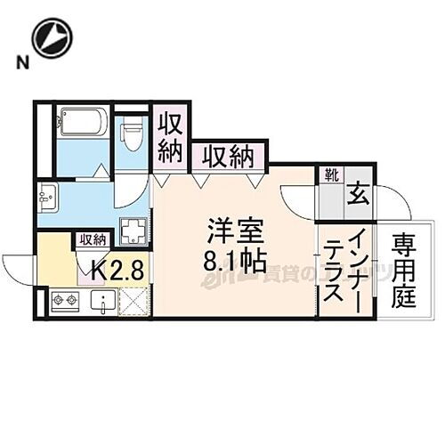 滋賀県草津市野村2丁目 草津駅 1K アパート 賃貸物件詳細