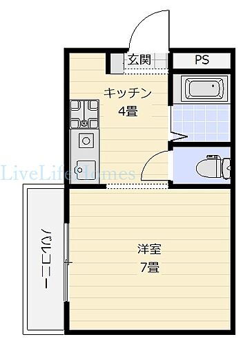 徳島県徳島市助任本町2丁目 徳島駅 1K マンション 賃貸物件詳細