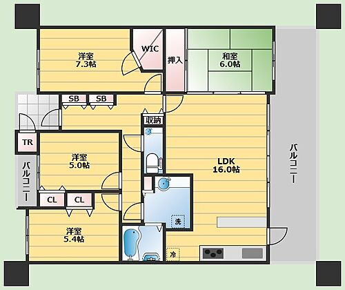 ネバーランド箕面潤水館 6階 3LDK 賃貸物件詳細
