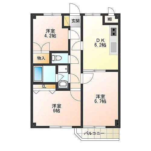 東京都府中市本町2丁目17-2 府中本町駅 3DK マンション 賃貸物件詳細