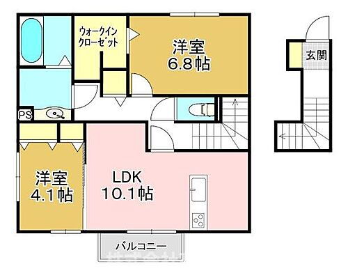 トレス楠橋西館 2階 2LDK 賃貸物件詳細