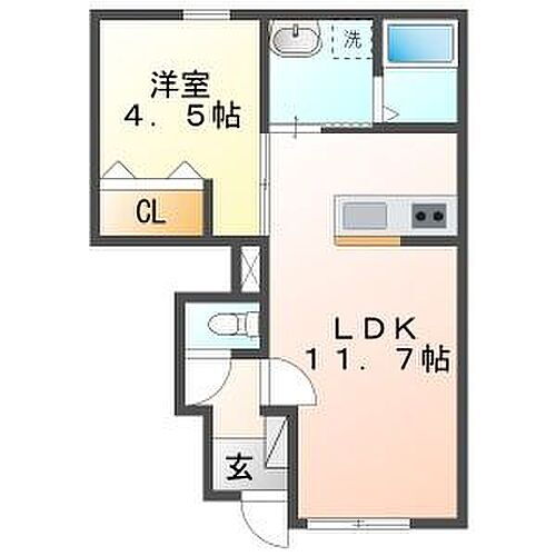 リーブルファイン則武本畠　２号棟 1階 1LDK 賃貸物件詳細