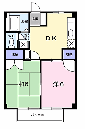 静岡県静岡市清水区駒越南町11-3 清水駅 2DK アパート 賃貸物件詳細