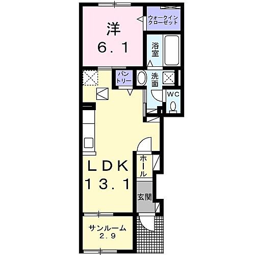 フレスクーラ 1階 1LDK 賃貸物件詳細