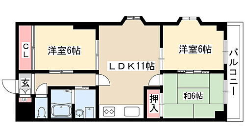 アートライフタケセイ 6階 3LDK 賃貸物件詳細