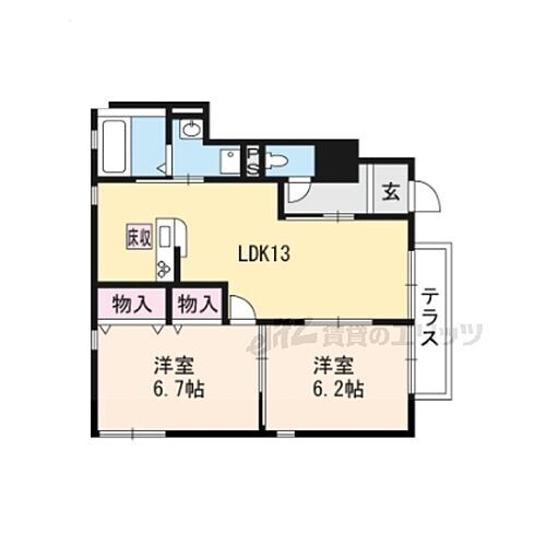 滋賀県近江八幡市中小森町 近江八幡駅 2LDK アパート 賃貸物件詳細