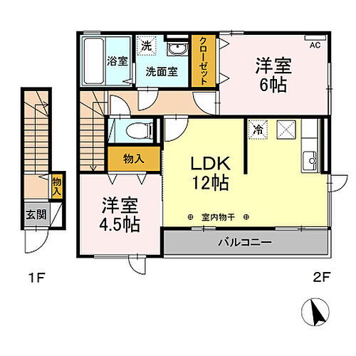 岡山県玉野市御崎2丁目31-44 宇野駅 2LDK アパート 賃貸物件詳細