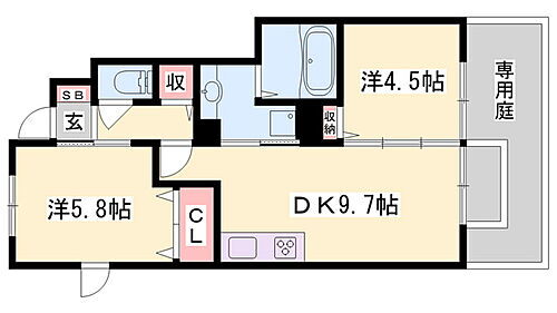 兵庫県三木市府内町 三木上の丸駅 2DK アパート 賃貸物件詳細