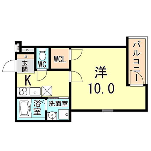 フジパレス武庫川駅東Ｖ番館 2階 1K 賃貸物件詳細