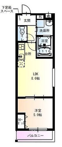 フジパレス西宮中島町ＩＩ番館 2階 1LDK 賃貸物件詳細