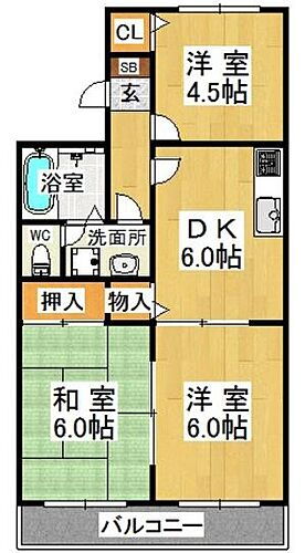 フローラルコート 2階 3DK 賃貸物件詳細