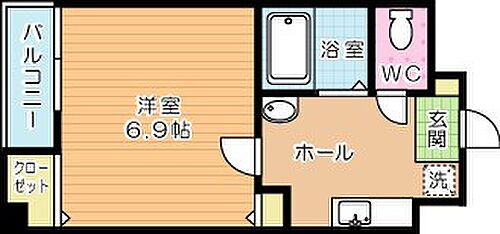 藤本ビルＮｏ．２５ 2階 1K 賃貸物件詳細