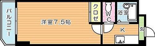 ＫＭマンション北方 4階 1K 賃貸物件詳細