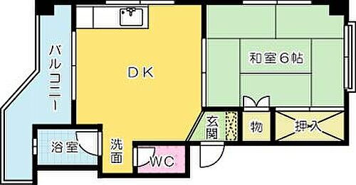 福岡県北九州市小倉北区片野4丁目 片野駅 1DK マンション 賃貸物件詳細