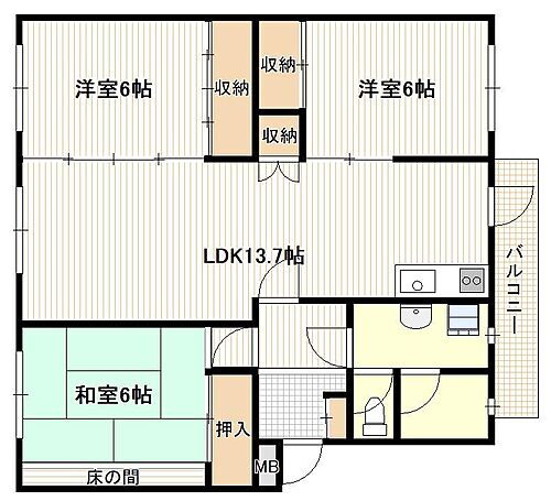 Ｋ’ｓ　Ｂ　ＫＡＩＲＯＥＮ　Ｃ棟 1階 3LDK 賃貸物件詳細