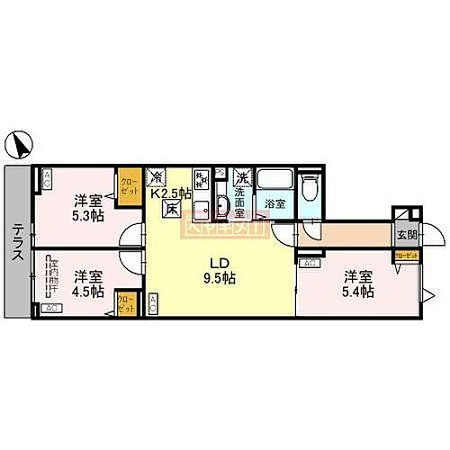東京都中野区松が丘2丁目 新井薬師前駅 3LDK アパート 賃貸物件詳細
