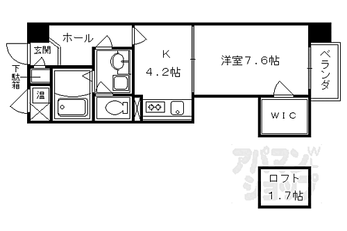京都府京都市伏見区竹田向代町川町 上鳥羽口駅 1K マンション 賃貸物件詳細