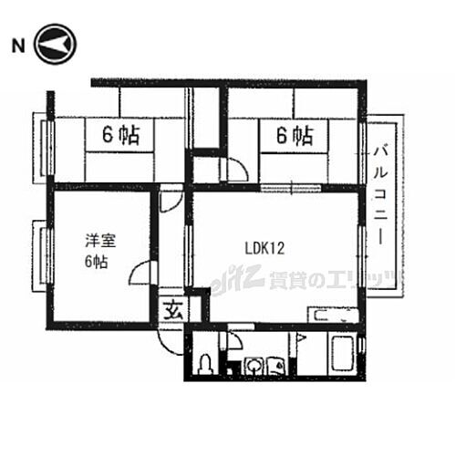 パークヒル枚方Ｃ棟 2階 3LDK 賃貸物件詳細