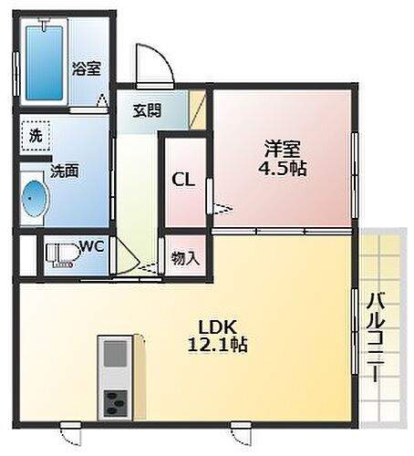 大阪府柏原市古町1丁目 柏原駅 1LDK アパート 賃貸物件詳細