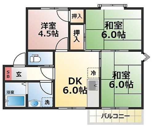 広島県広島市東区馬木7丁目 中深川駅 3DK アパート 賃貸物件詳細