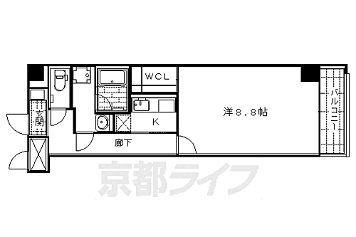 京都府京都市中京区西六角町 烏丸御池駅 1K マンション 賃貸物件詳細