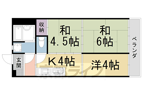 京都府京都市右京区太秦開日町 太秦駅 3K マンション 賃貸物件詳細