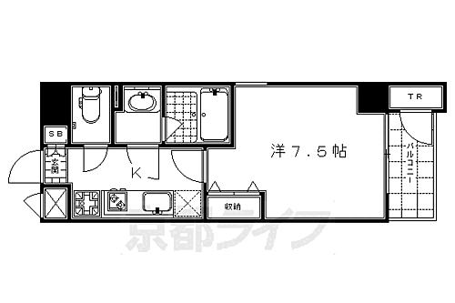 京都府京都市下京区南不動堂町 京都駅 1K マンション 賃貸物件詳細