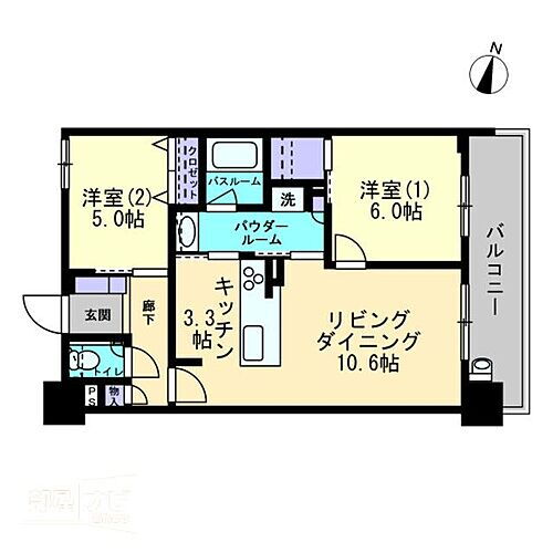 広島県福山市三之丸町 福山駅 2LDK マンション 賃貸物件詳細