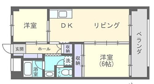 広島県福山市南本庄3丁目 福山駅 2LDK マンション 賃貸物件詳細