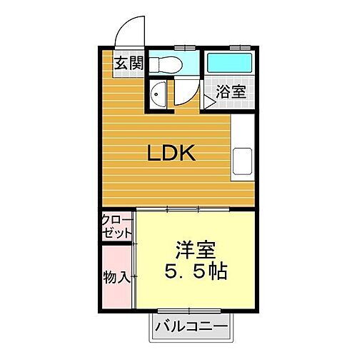 宝ヴィラ 1階 1LDK 賃貸物件詳細
