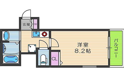 大阪府大阪市福島区海老江7丁目2-36 海老江駅 1K マンション 賃貸物件詳細