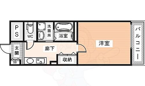 奈良県奈良市尼辻中町 尼ヶ辻駅 1K マンション 賃貸物件詳細