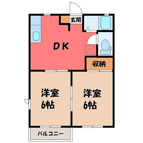 群馬県伊勢崎市宮子町 賃貸アパート