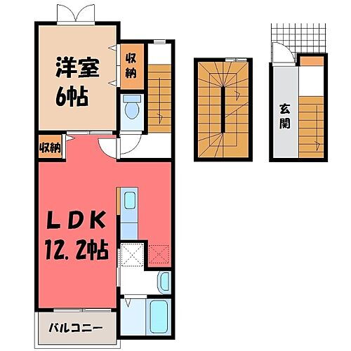群馬県伊勢崎市今泉町1丁目 新伊勢崎駅 1LDK アパート 賃貸物件詳細