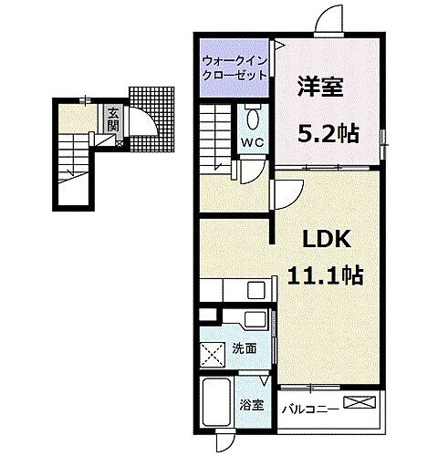 ル・ボヌールＢ 2階 1LDK 賃貸物件詳細