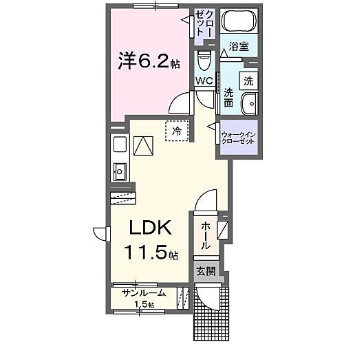 メゾンド　シャロレー　ＩＩ 1階 1LDK 賃貸物件詳細