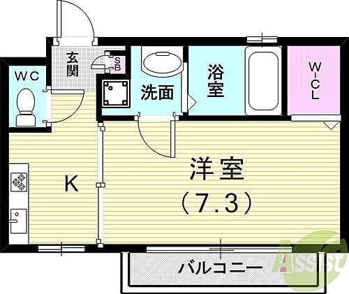 兵庫県神戸市西区押部谷町西盛 押部谷駅 1K アパート 賃貸物件詳細