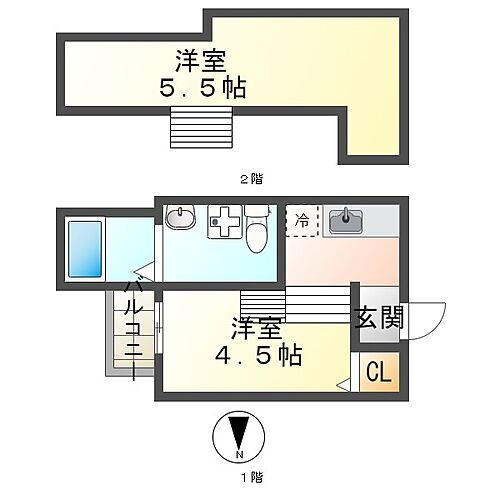 兵庫県神戸市垂水区山手5丁目 垂水駅 1K アパート 賃貸物件詳細