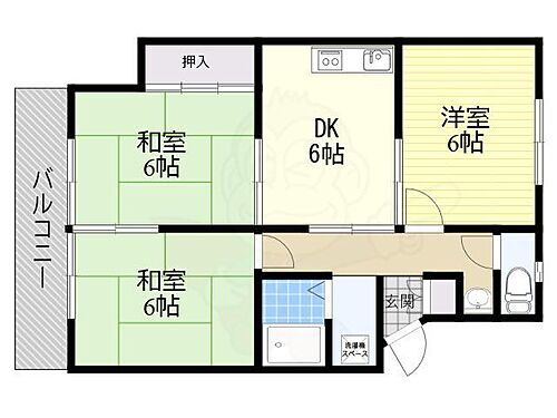 大阪府高槻市津之江町2丁目 高槻駅 3DK マンション 賃貸物件詳細