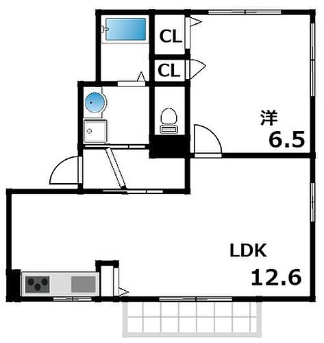 兵庫県芦屋市津知町 甲南山手駅 1LDK アパート 賃貸物件詳細
