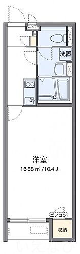 岡山県岡山市南区福成2丁目 岡山駅 1K アパート 賃貸物件詳細