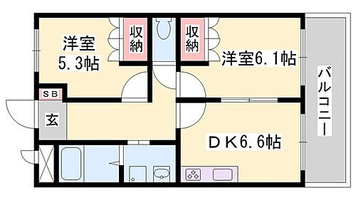 アクティ　プリオーレ 1階 2DK 賃貸物件詳細