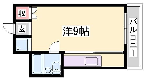 兵庫県姫路市増位本町2丁目 野里駅 ワンルーム アパート 賃貸物件詳細