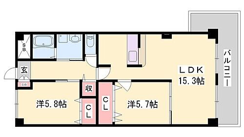 グランツ野里 4階 2LDK 賃貸物件詳細
