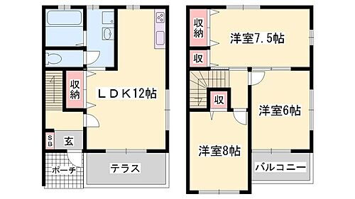 兵庫県姫路市八代 姫路駅 3LDK アパート 賃貸物件詳細