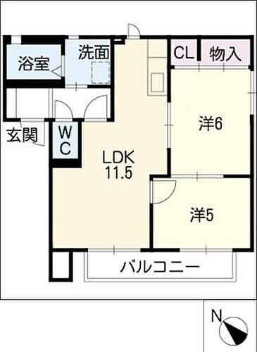 ベルパーク丸山Ｄ棟 1階 2LDK 賃貸物件詳細