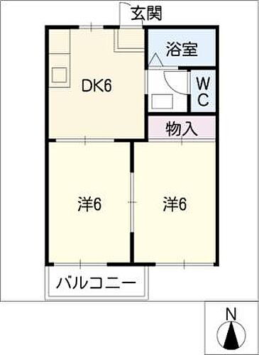 愛知県春日井市八田町3丁目 春日井駅 2DK アパート 賃貸物件詳細