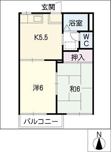 愛知県常滑市小倉町6丁目 大野町駅 2K アパート 賃貸物件詳細